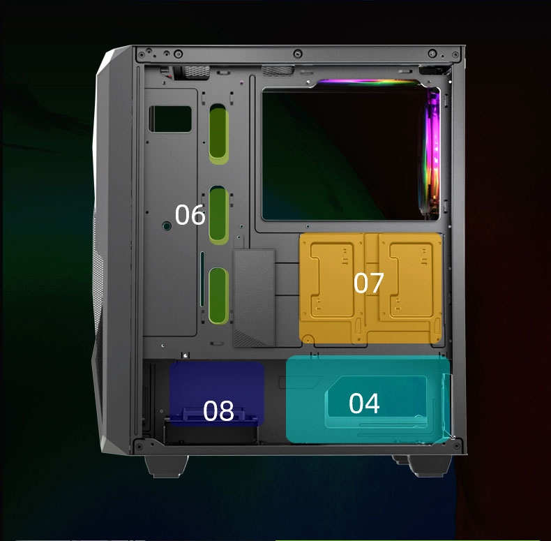 Gamemax Revolt Black Gaming Computer Case